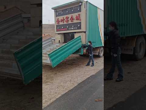 Thật bất ngờ khi thấy cô gái thao tác từ chiếc xe thành ngôi nhà di động #mobihome #viral #trucklife