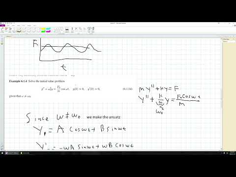 ECE 205 - Lecture 11 - Forced undampened harmonic oscillator and introduction to dampened oscillator