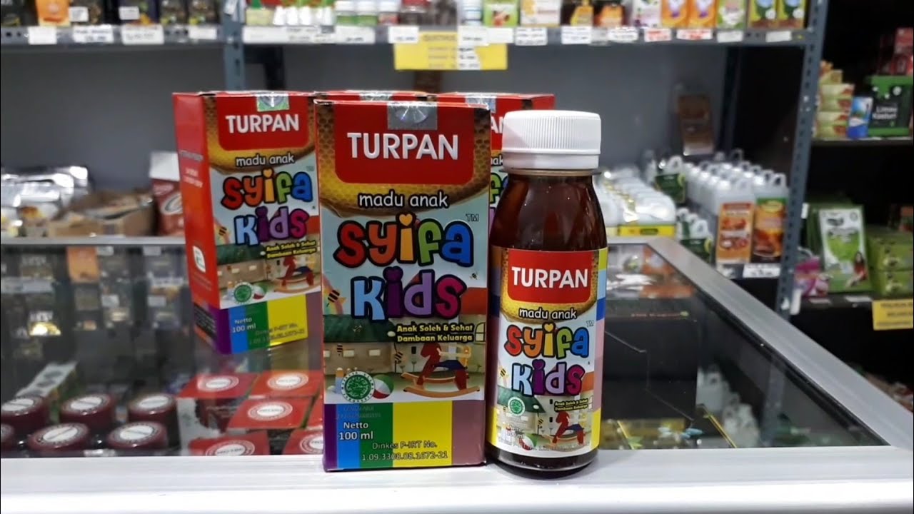 Madu Anak TURPAN Turun Panas SYIFA KIDS Madu Herbal Alami Aman | Demam Mimisan Kejang Kejang Anak