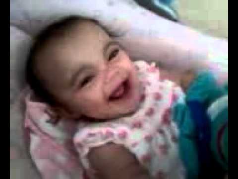 6 month old ramya laughing at the hiccups..so cute