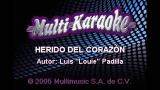 Herido del Corazon karaoke Intocable