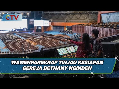 Jelang Perayaan Natal, Wamenparekraf Angela Tanoe Tinjau Kesiapan Gereja Bethany Nginden - BIM 06/12