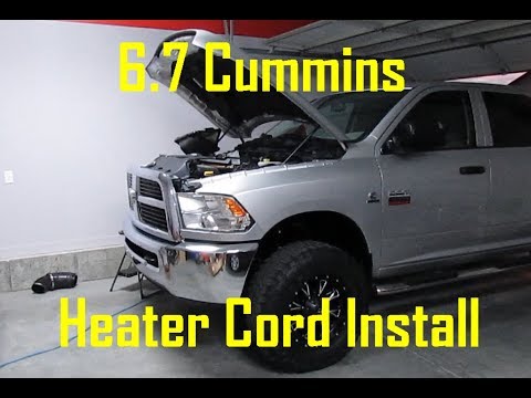 6.7 Cummins Heater Cord Install