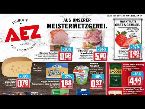 🛒 AEZ Katalog Prospekt 25. bis 30. April 2022 - Neuigkeiten, Angebote Deutschland 🇩🇪