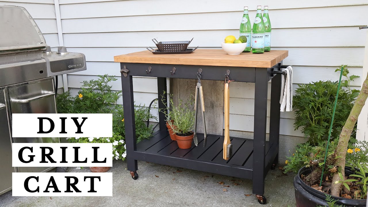 How to Build a DIY Outdoor Grill Cart