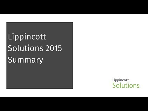 Lippincott Solutions 2015 Summary