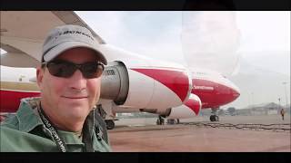 747 Global Supertanker 'Camp' fire Day 6 UPDATE McClellan Load and Return