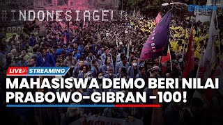 Mahasiswa Demo 'Indonesia Gelap' Nilai Prabowo-Gibran -100 hingga Berakhir Ricuh & Lempar Kotoran