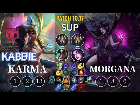 SB Kabbie Karma vs Morgana Sup - KR Patch 10.17