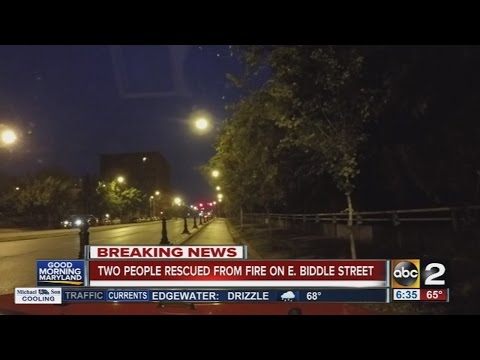 2 people rescued from fire on E. Biddle Street