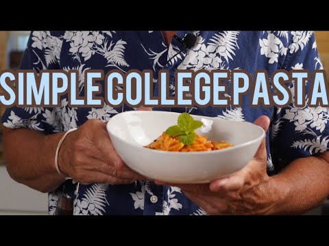 How to make quick college student pasta!