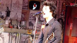 Green Day - Only of You/ Murder City/ Holiday @ American Idiot Musical, NYC April 24, 2011