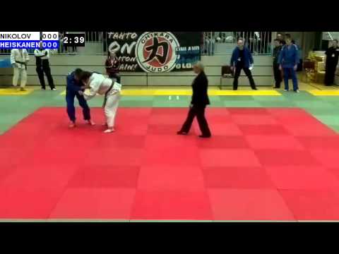 Judo U18 SM 2014: P18-73: NIKOLOV - HEISKANEN