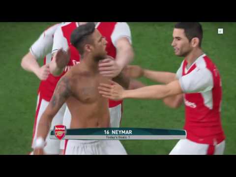 PES 17 LAST MINUTE GOAL CELEBRATION WITH NEYMAR