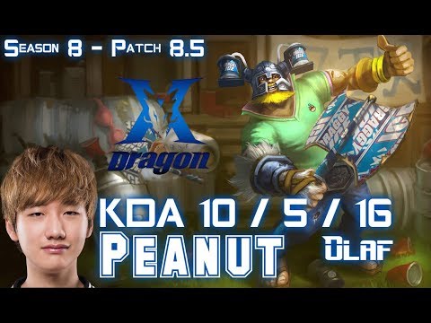 KZ Peanut OLAF vs ELISE Jungle - Patch 8.5 KR Ranked