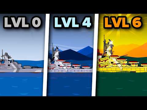 ⚓Bismarck Level Up | Battleship Animation