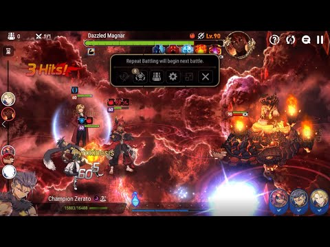 Epic Seven: Enraged Blazing Emissary [Hell] - Stable but CURSED FULL AUTO farm team