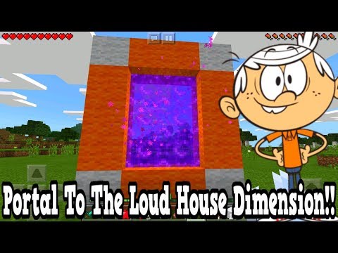 Minecraft Pe Portal To The Loud House Dimension - Mcpe Portal To The Loud House!!!