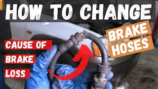 How to change brake hoses on a 01-06 Mazda Tribute (front brake line replacement)
