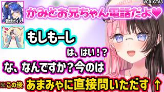 ケーキを持ってアジト外で待機する釈迦に怯えたり、かみとの携帯からあまみゃの着信ボイスが聞こえ動揺するひなーのｗｗ【VCR GTA 3/橘ひなの/一ノ瀬うるは/天宮こころ/ぶいすぽ/にじさんじ】