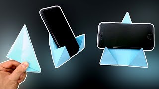 DIY - Origami Phone Stand/Holder 4.0 - Vertical and Horizontal! @Easy Origami &amp; Crafts