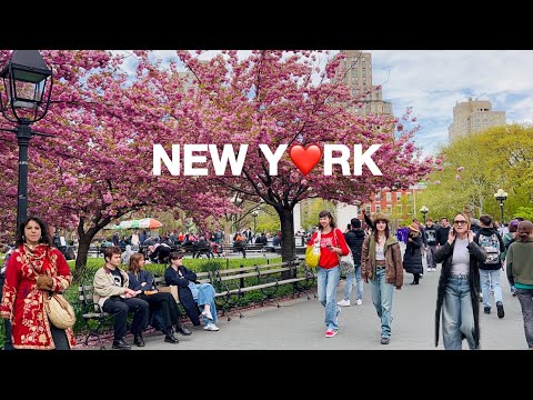 [4K]????????NYC Spring Walk????Lively Friday in Greenwich Village, New York City | April 2024