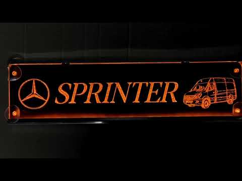 Led табличка для буса Mercedes-Benz "Sprinter", желтая подсветка - фото 1 - id-p2864596817