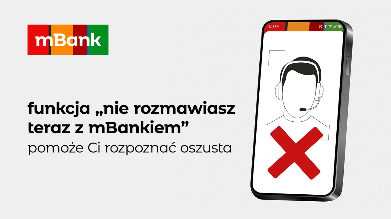 „Nie rozmawiasz teraz z mBankiem” – to rozwiązanie pomoże Ci rozpoznać oszusta