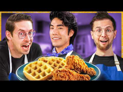Try Guys Make Chicken & Waffles Without A Recipe (2023 Live Special)