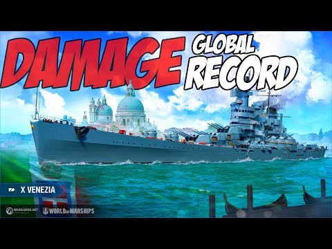NEW Venezia World Damage Record (3XX) - World of Warships