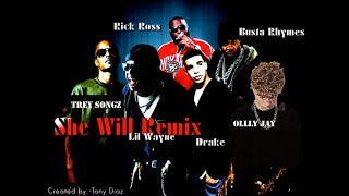 Lil Wayne - She Will ft. Drake, Busta Rhymes, Olly Jay, Rick Ross and Trey Songz (Official Remix)
