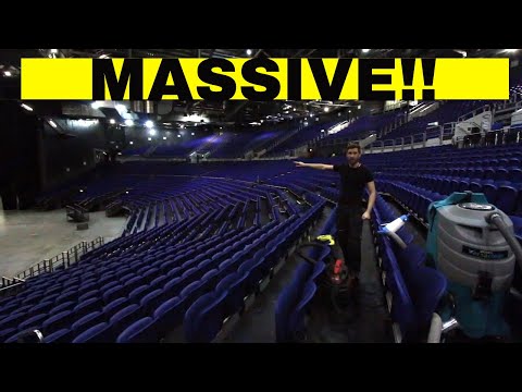 Satisfying 2000 Seat Upholstery Cleaning in a MASSIVE 13000 Capacity Arena.