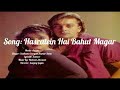 Hasratein Hai Bahut Magar With Lyrics In English Aatish 1994 Sadhana Sargam Kumar Sanu