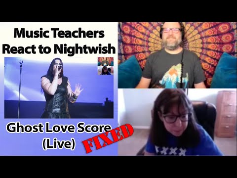 Music Teachers React to Nightwish Ghost Love Score Live Reaction & Review *Fixed*