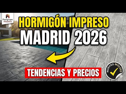 Hormigón impreso Madrid – proceso real de ejecución