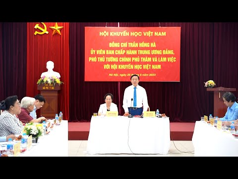 Phó Thủ tướng Trần Hồng Hà làm việc với Hội Khuyến học Việt Nam