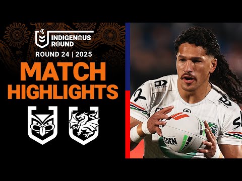 NRL Highlights | 2025 NRL Match Highlights | Warriors v Dragons | Round 24