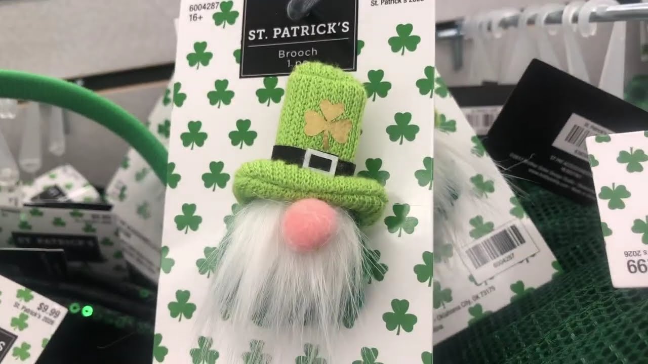 Hobby Lobby St  Patrick's Day Shop with Me and Easter Sneak Peak