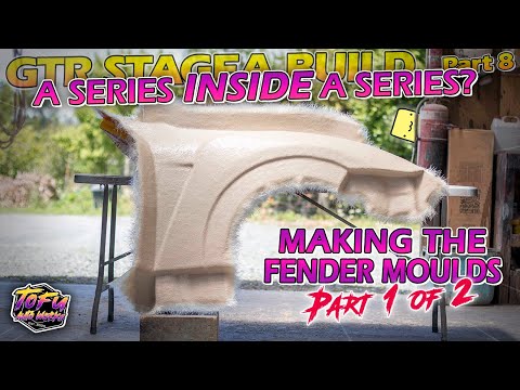 How To Make Fiberglass Fender Molds. Part 1 of 2.  Sky-gea build: Part 8