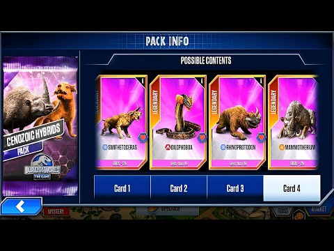HYDRABOA MAX CENOZOIC HYBRIDS PACK UNLOCK GLYPTODON LEVEL 40 | JURASSIC WORLD THE GAME