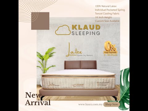 Experience The Ultimate Comfort With Klaud's Natural Latex Pocketed Spring Mattress