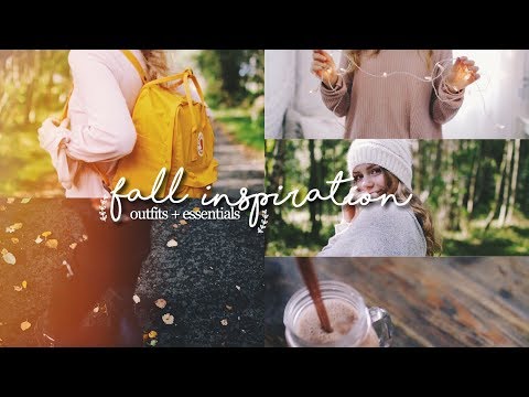 FALL INSPIRATION 2017! fall essentials, fall outfit ideas + fall snacks!