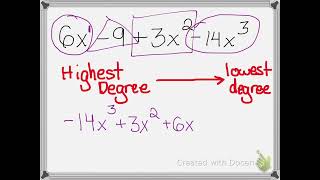 How to Write Polynomials in Standard Form