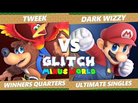 Glitch 7 SSBU - TSM Tweek (PT, Banjo) VS MVG Dark Wizzy (Mario) Smash Ultimate Winners Quarters