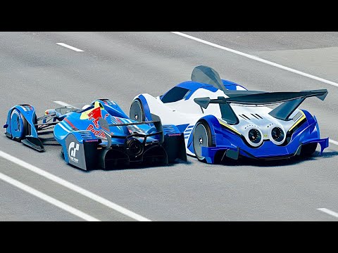 Devel Sixteen GTR vs Red Bull X2010 at Drag Race 20 KM