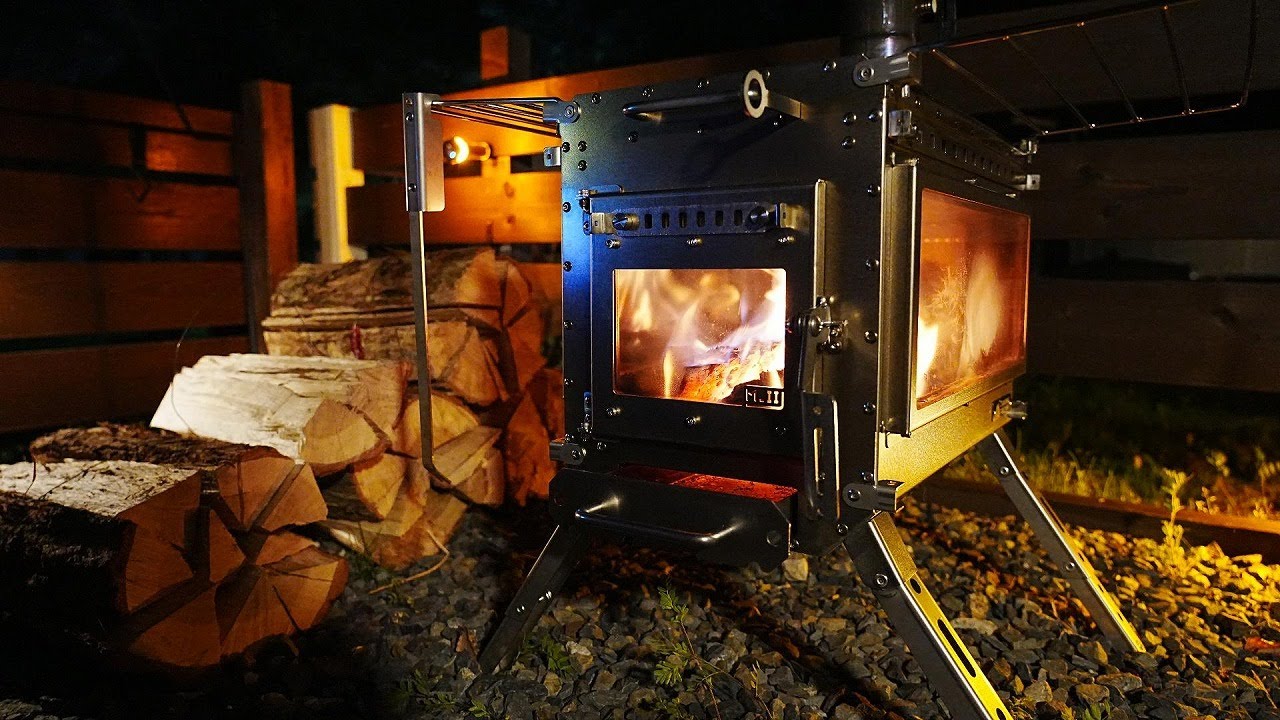 【最高や…】マジでキレイな炎が見れる薪ストーブがこちらです【CampingTogether M-STOVE V2　オーロラバーン/二次燃焼】