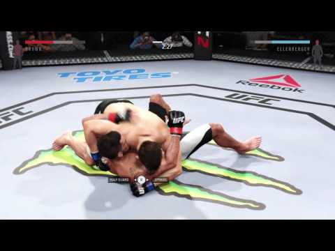 UFC® 201 Matt Brown Vs. Jake Ellenberger Fight Simulation | Crazy Cage KO!!!