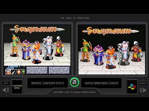 The King of Dragons (Arcade vs SNES) Side by Side Comparison