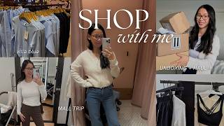 Shopping Vlog | lululemon & Aritzia Try Ons | Mall Haul + PR Unboxing