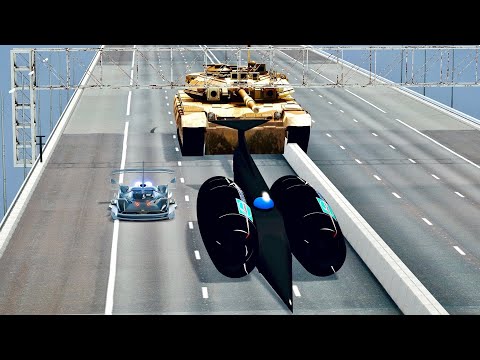 SSC Thrust vs Tank Monster Engine vs Aston Martin Black Nightmare - Drag Race 20 KM